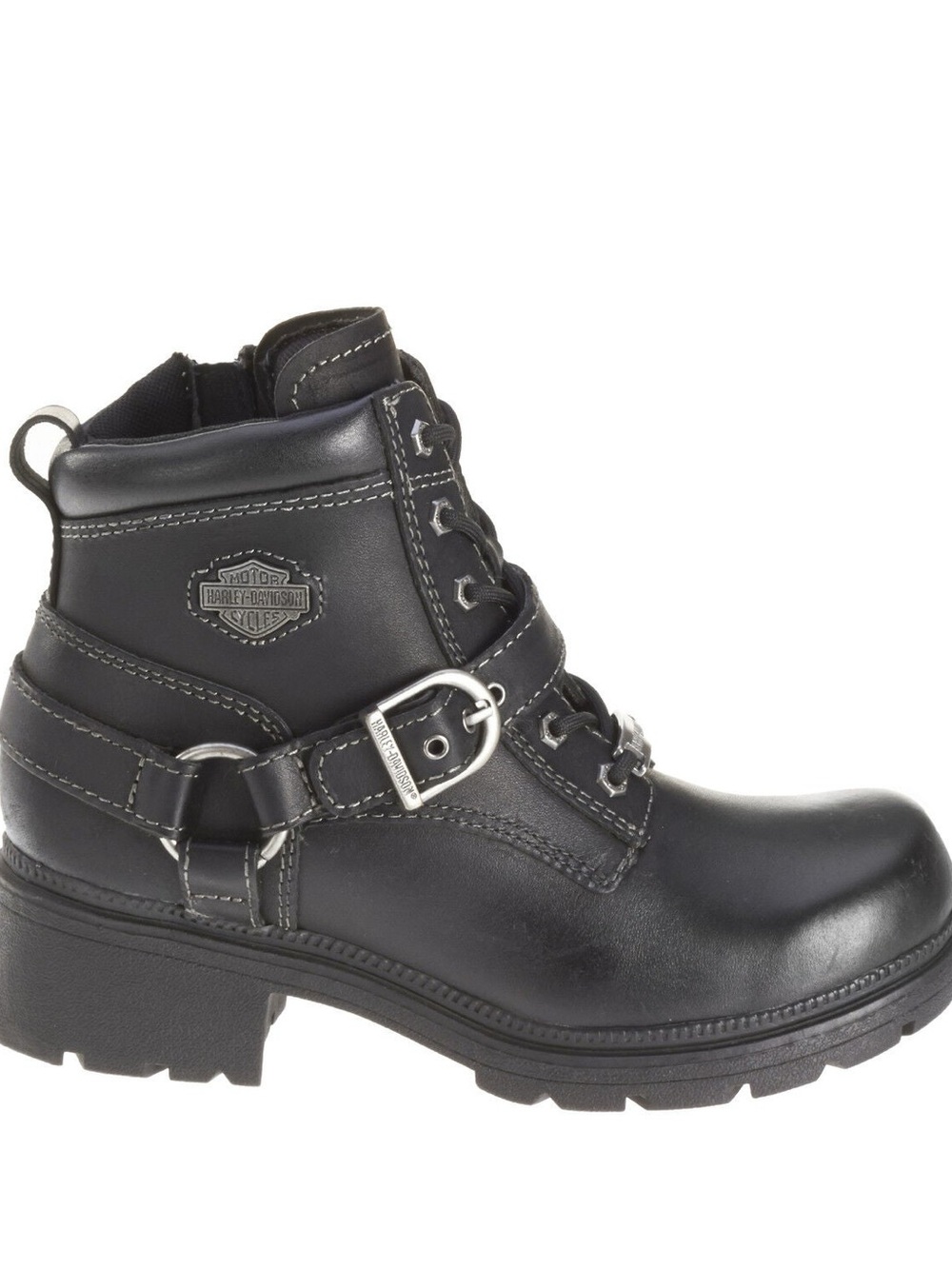 Harley Davidson Women's Tegan Lace Moto Boots - Round Toe
